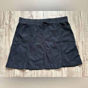 3X Penningtons linen cotton blend Black Skirt pockets summer dinner evening
